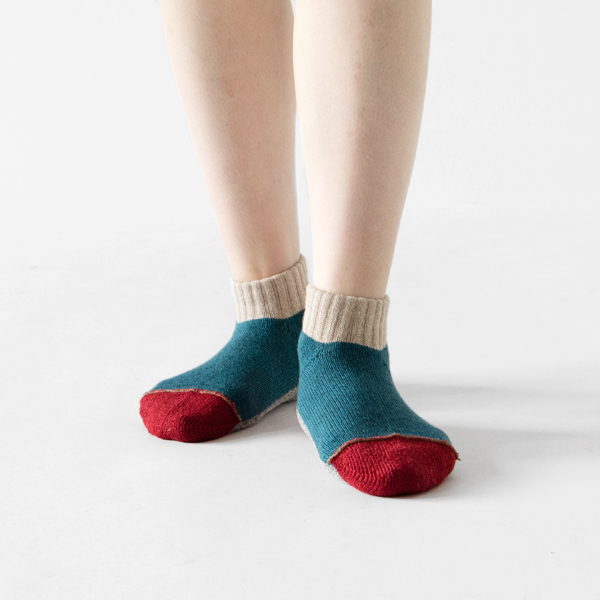 スポーツ・ロウ メンズソックス(ターコイズ×レッド) スポーツ・ロウ メンズソックス(ターコイズ×レッド)