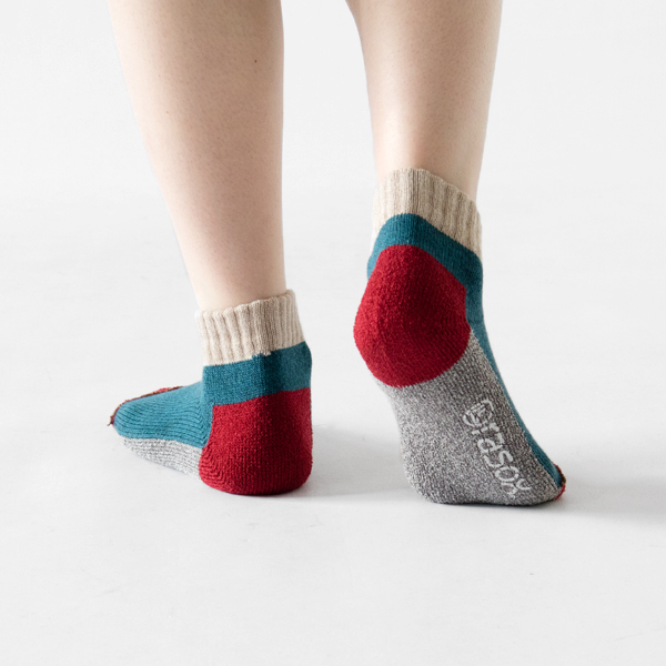 スポーツ・ロウ メンズソックス(ターコイズ×レッド) スポーツ・ロウ メンズソックス(ターコイズ×レッド)