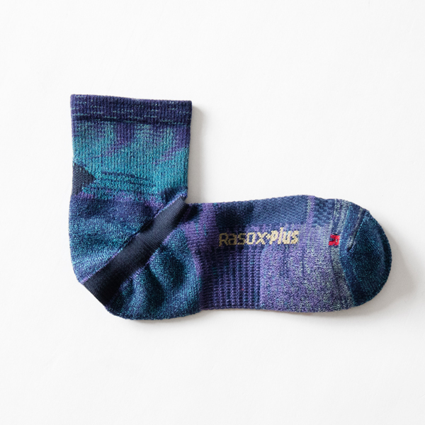 HIKE SPLASH WOOL AN レディースソックス(ネイビーミックス)