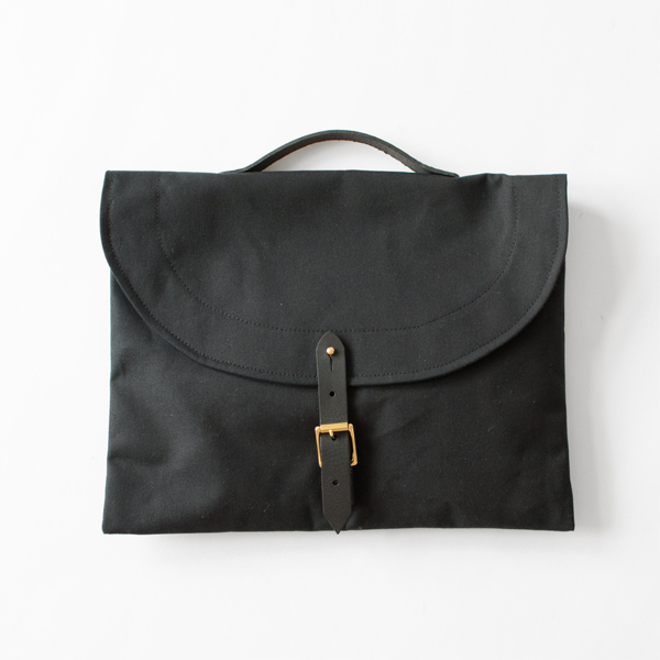 ブリーフケース CANVAS BRIEFCASE BLACK LEATHER SPECIAL(99S)