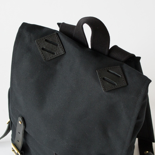 バックパック MINI-CANOE PACK BLACK LEATHER SPECIAL／SEIL MARSCHALL