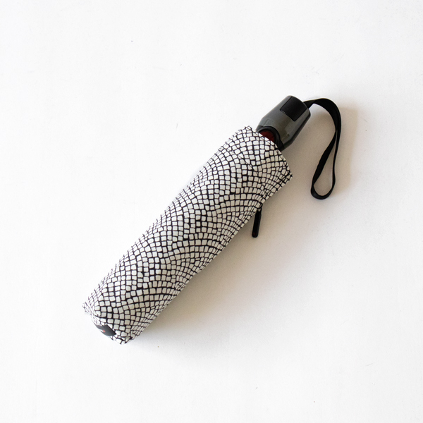 ワンタッチ折りたたみ傘 T.220 石畳(Gray)