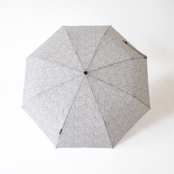 ワンタッチ折りたたみ傘 T.220 石畳(Gray)