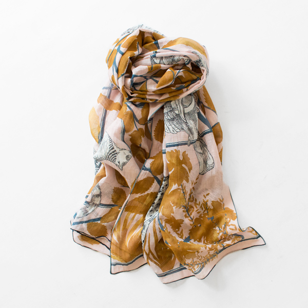 コットンシルクスカーフ PARADISO(NUDE) コットンシルクスカーフ PARADISO(NUDE)