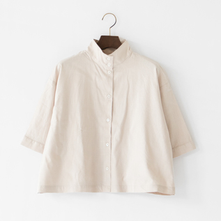 キャンバスSTAND COLLAR シャツ(BEIGE) キャンバスSTAND COLLAR シャツ(BEIGE)
