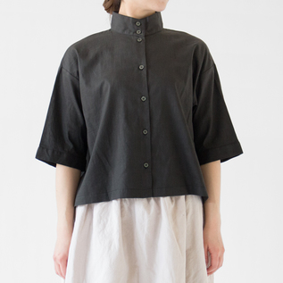 キャンバスSTAND COLLAR シャツ(BLACK) キャンバスSTAND COLLAR シャツ(BLACK)