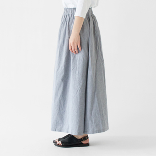 SPREAD コットンギャザースカート(NAVY) SPREAD コットンギャザースカート(NAVY)