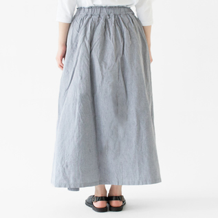 SPREAD コットンギャザースカート(NAVY) SPREAD コットンギャザースカート(NAVY)