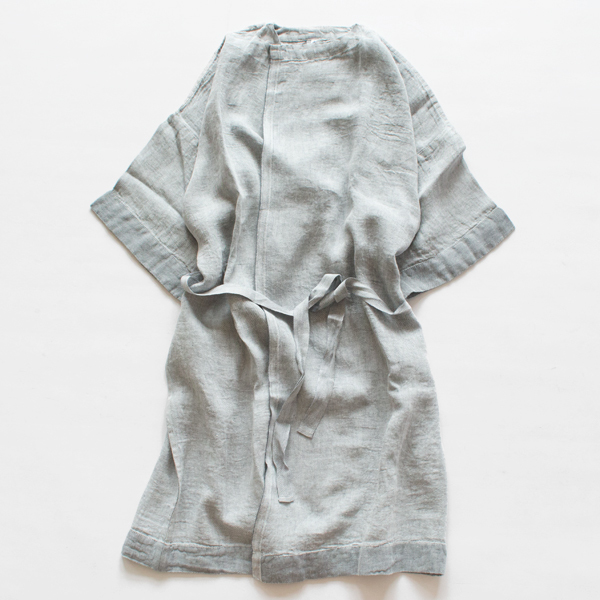 リネンバスローブ(GREY)