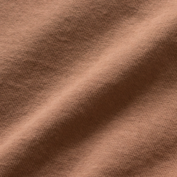 ざっくりとした粗野な表情を持ったコットン生地(LIGHT BROWN)