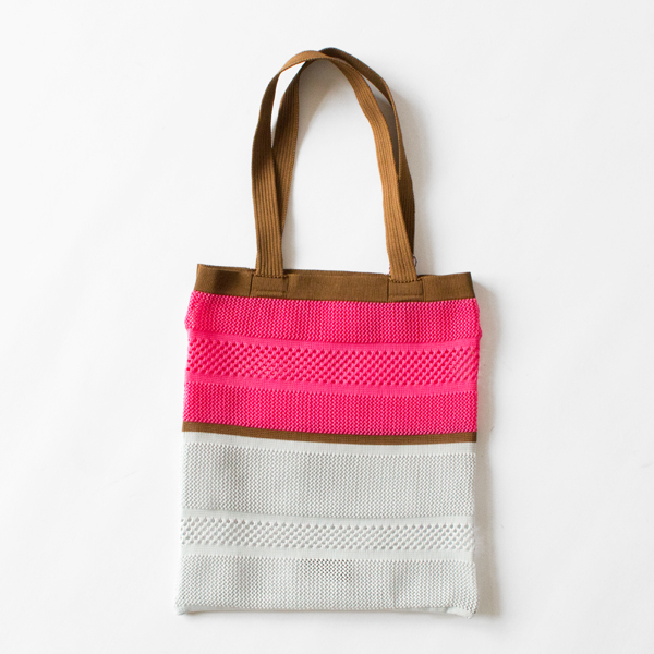シアーメッシュニットバッグ(PINK)