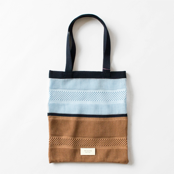 シアーメッシュニットバッグ(L.BLUE)