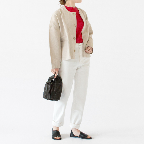 コーデに合わせやすい爽やかなホワイト(162cm・Mサイズ) コーデに合わせやすい爽やかなホワイト(162cm・Mサイズ)