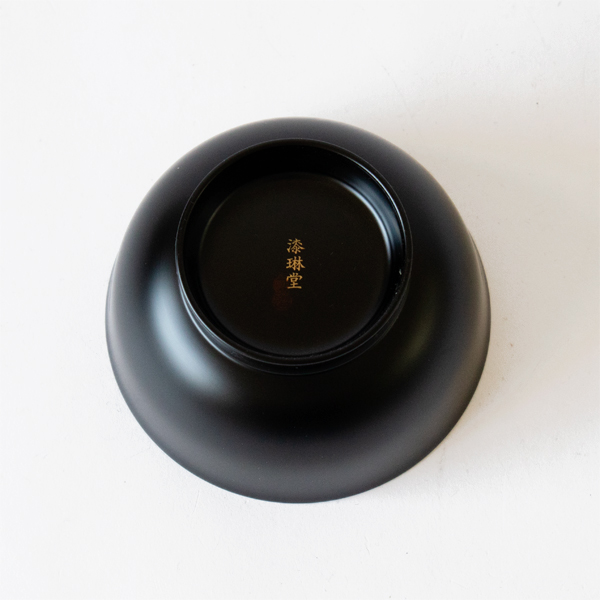 越前硬漆 朝倉椀(4寸 黒)