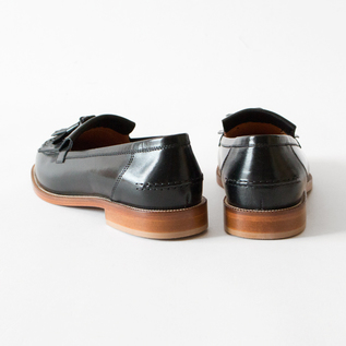 DIEGO BELLINI ブラック フリンジローファー DIEGO BELLINI（ディエゴ ベリーニ） タッセルローファー