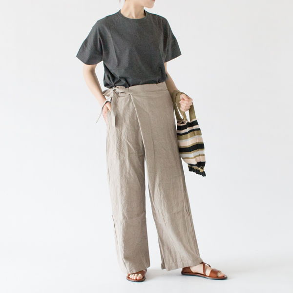 ラフに着こなしてもシンプルすぎないコーディネートに(BEIGE、身長：162cm)
