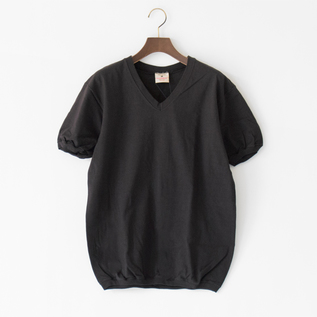 Vネック ショートスリーブ Tシャツ BLACK Vネック ショートスリーブ Tシャツ BLACK
