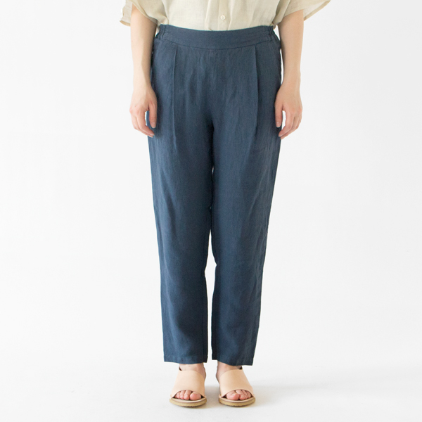 リネンパンツ(40 BLUE NAVY、身長162cm)