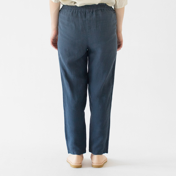 リネンパンツ(40 BLUE NAVY、身長162cm)
