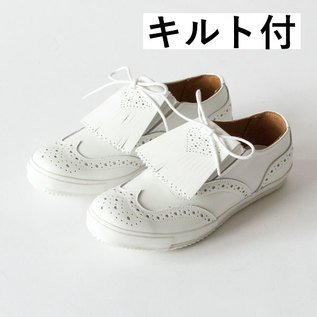 ses amis ウイングチップ スニーカー WHITE