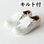 ses amis ウイングチップ スニーカー WHITE