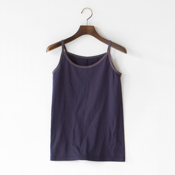 強撚コットンフライス キャミソール(PURPLE) 強撚コットンフライス キャミソール(PURPLE)