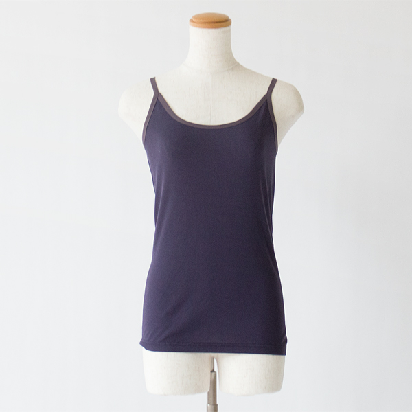 強撚コットンフライス キャミソール(PURPLE) 強撚コットンフライス キャミソール(PURPLE)