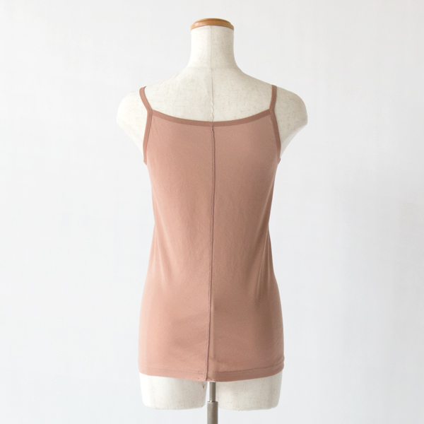 強撚コットンフライス キャミソール(PINK BEIGE) 強撚コットンフライス キャミソール(PINK BEIGE)