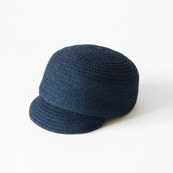 インディゴ染コットンブレード ソフトキャップ