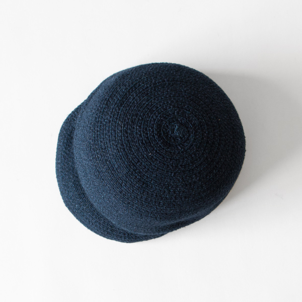 インディゴ染コットンブレード ソフトキャップ