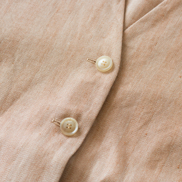 水牛釦を使用(BEIGE)