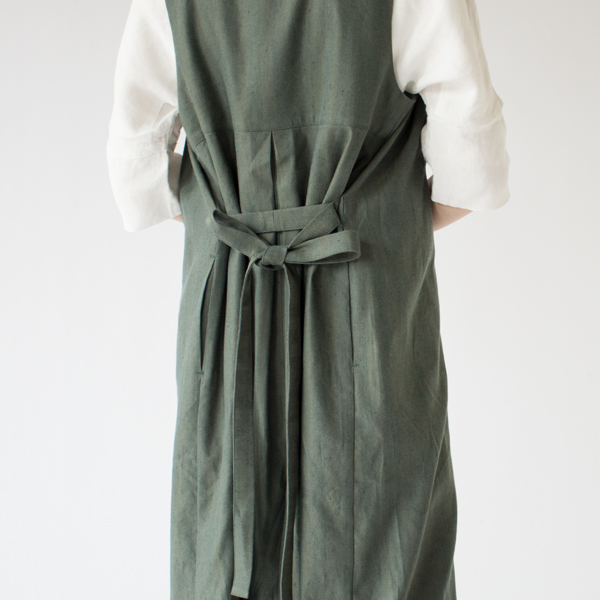 ベルトを結んで可憐なシルエットに(GREEN※完売カラー)