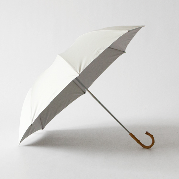 FOX umbrellas 折りたたみ傘 晴雨兼用　ライトグレー レディース晴雨兼用折りたたみ傘／FOX UMBRELLAS(フォックス