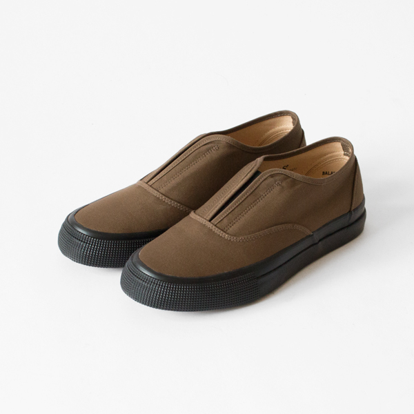 GRID DECK SLIPON VENTILE OLIVE×BLACK