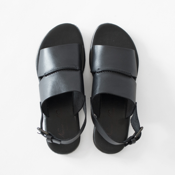 レザーサンダル W01610 NERO