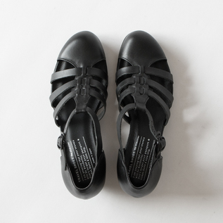 グルカヒールサンダル TR-021 BLACK／chausser（ショセ）｜愛着を持っ