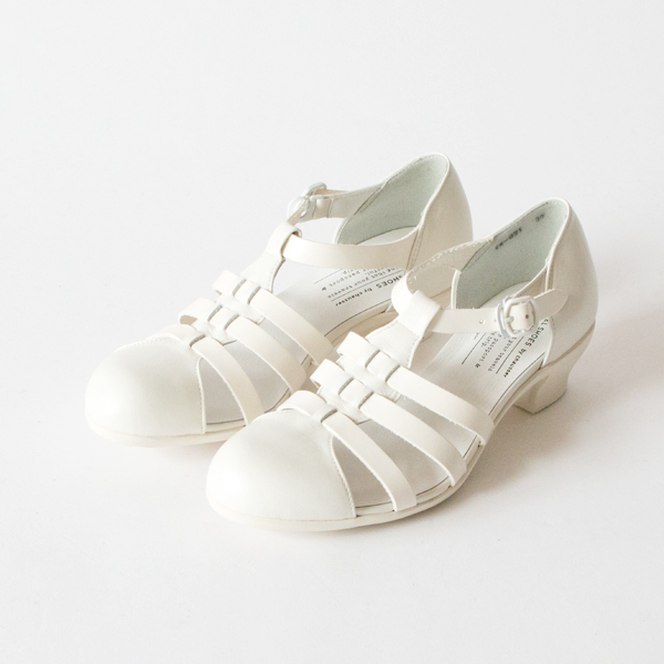 グルカヒールサンダル WHITE