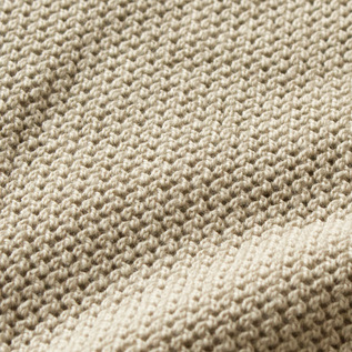 ブランドオリジナルの糸で作られた絶妙なムラ感(beige) ブランドオリジナルの糸で作られた絶妙なムラ感(beige)