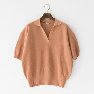 スキッパーポロシャツ MELISSA(tan) スキッパーポロシャツ MELISSA(tan)