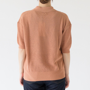 スキッパーポロシャツ MELISSA(tan) スキッパーポロシャツ MELISSA(tan)