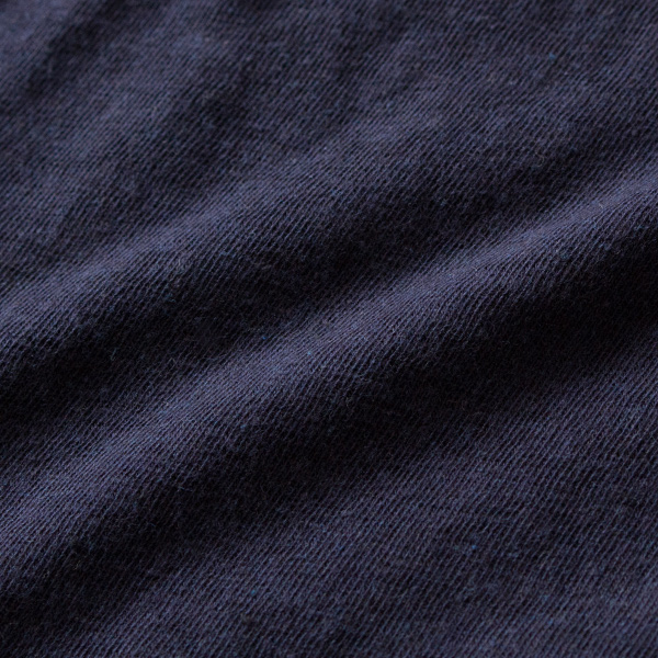 ヴィンテージの風合いたっぷりな生地(navy melange)