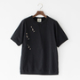 ユニセックス INDICATOR リブTシャツ BLACK