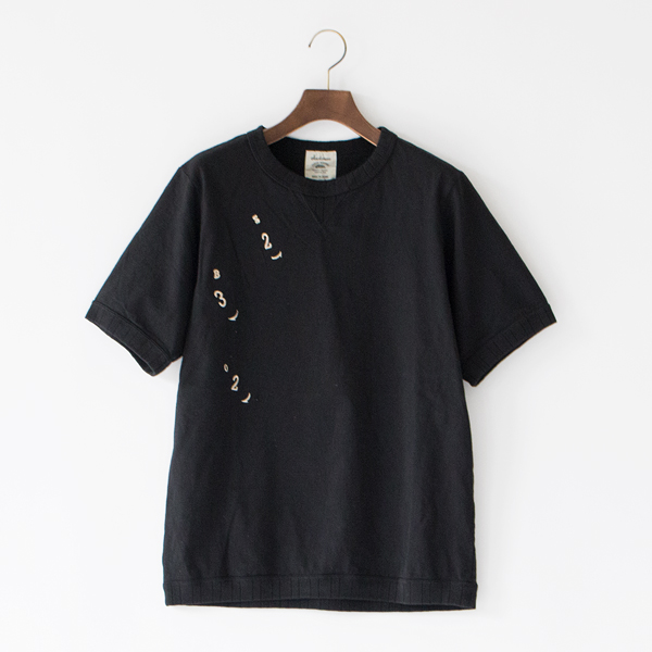 ユニセックス INDICATOR リブTシャツ BLACK