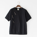 ユニセックス INDICATOR リブTシャツ BLACK