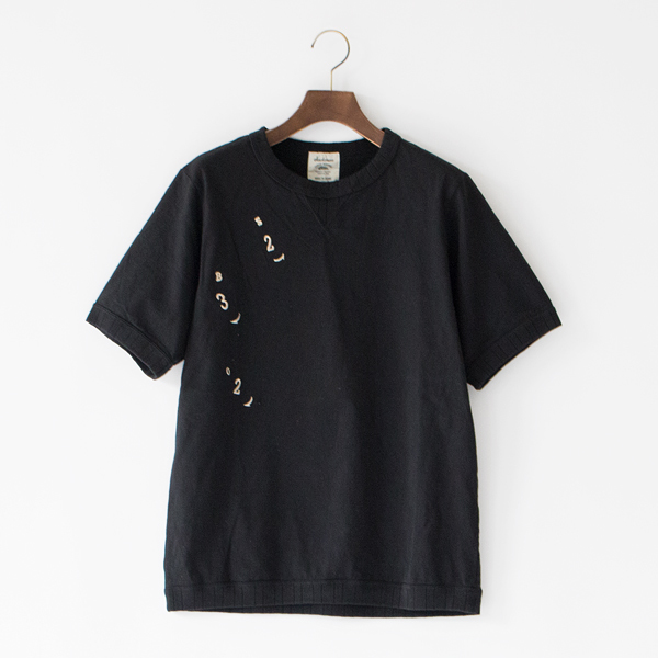 ユニセックス INDICATOR リブTシャツ BLACK