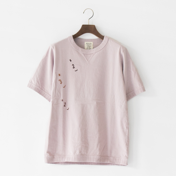 ユニセックス INDICATOR リブTシャツ MIST PURPLE