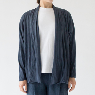スーピマ強撚天竺パッカブルカーディガン(BLUE GREY、身長162cm) スーピマ強撚天竺パッカブルカーディガン(BLUE GREY、身長162cm)