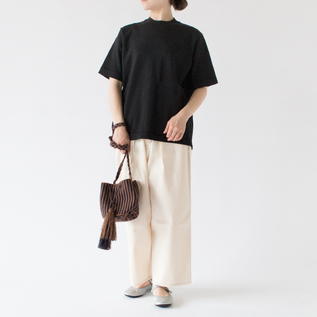 半袖コットンニット SUMMER KNIT P/O／YONETOMI NEW BASIC（ヨネトミ