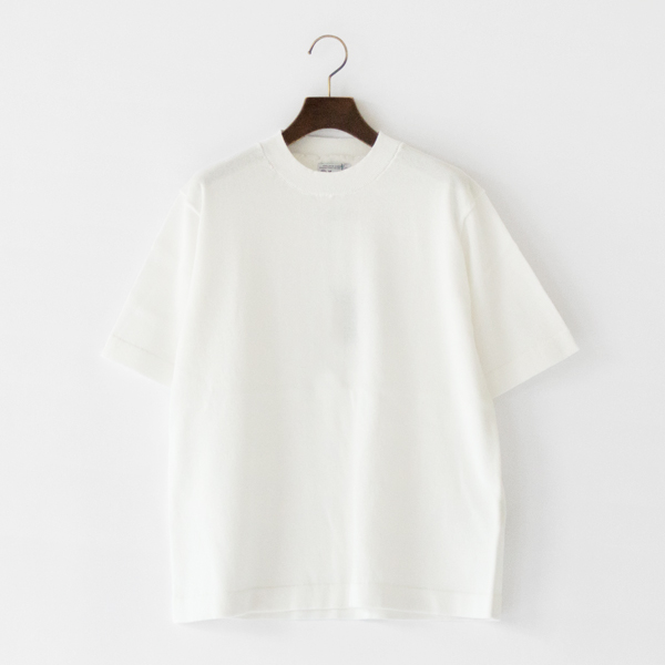 半袖コットンニット SUMMER KNIT P/O(WHITE)