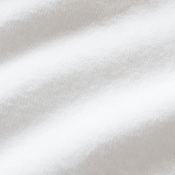 綿とナイロンを交撚した米富繊維独自の素材(WHITE)